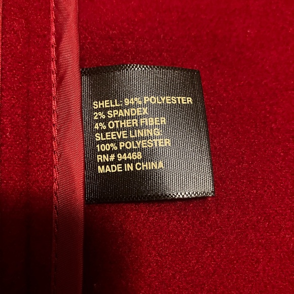 Red Cowl Collar Wrap Coat - Picture 8 of 8